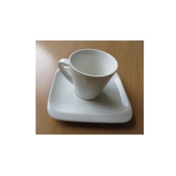 Šoljica za espresso 80cc sa tacnom 11,5x11,5 cm